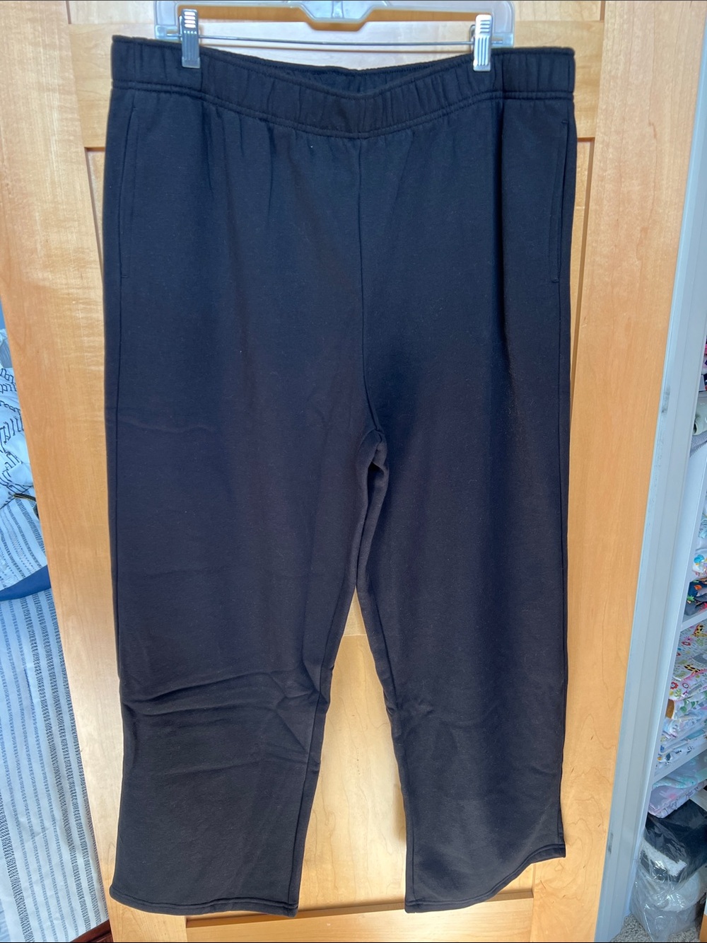 NWOT Athletic Works Black Pull-On Sweatpants